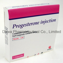 Tratamiento de la amenorrea inyección de progesterona de 50mg / 2ml